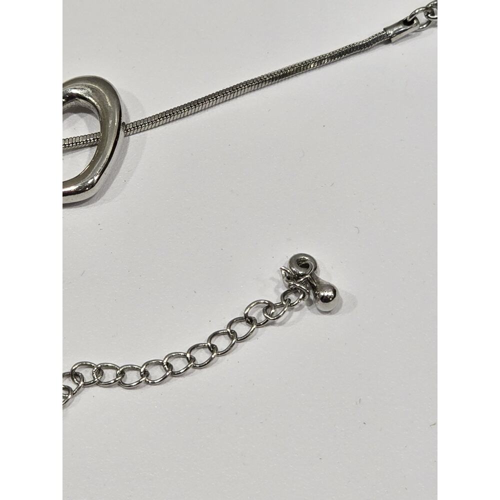 Token Of Love Heart Cross Intertwined Silver Chain Necklace Christian Agape - Picture 6 of 13